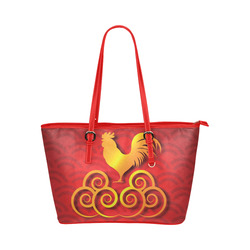 Year of the Rooster Leather Tote Bag/Large (Model 1651)