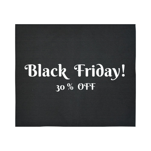 Black friday sale : Wall tapestry in black and white. New typography art in Shop Cotton Linen Wall Tapestry 60"x 51"