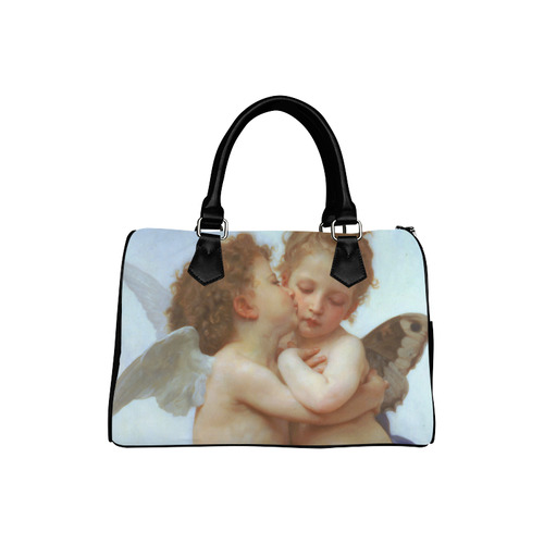 Bouguereau First Kiss Angels Boston Handbag (Model 1621)