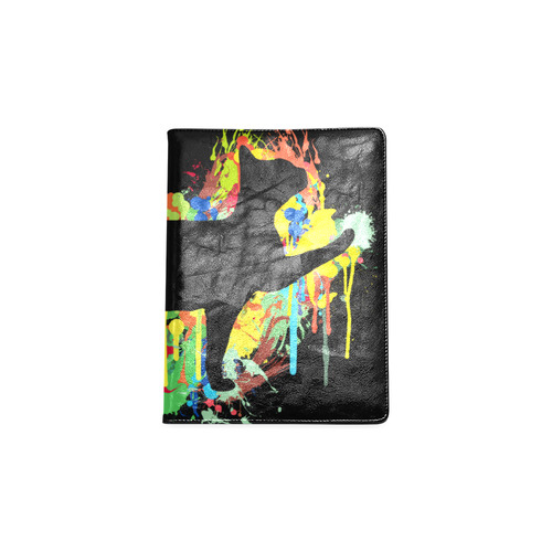 Lovely Cat Colorful Painting Splash Custom NoteBook B5