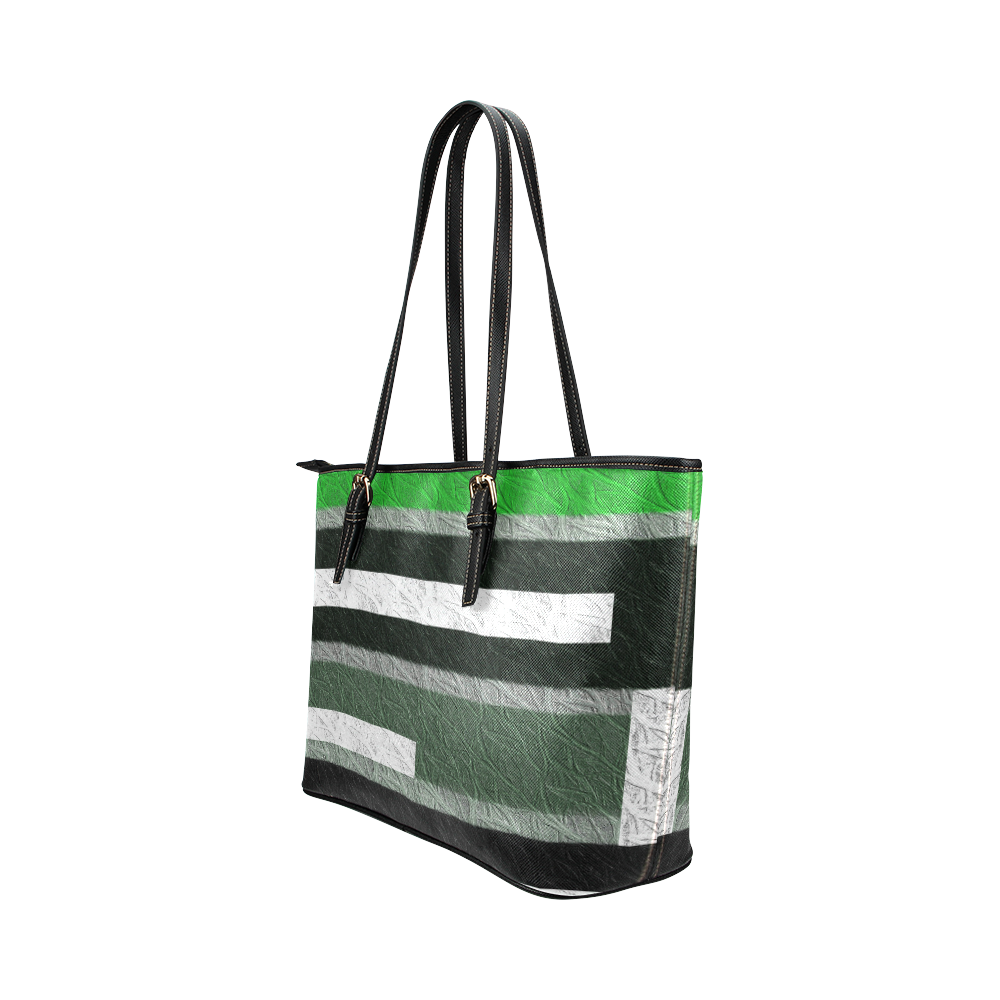 Greens Leather Tote Bag/Large (Model 1651)