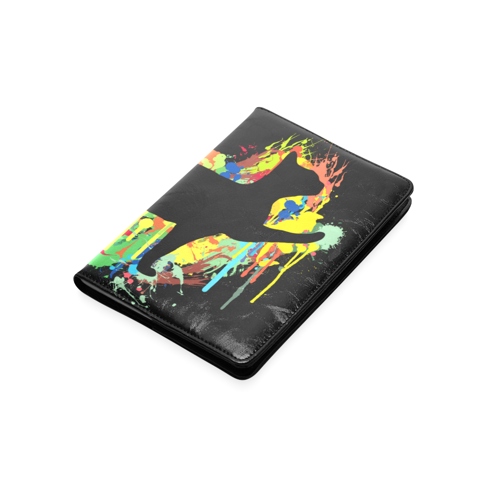 Lovely Cat Colorful Painting Splash Custom NoteBook A5