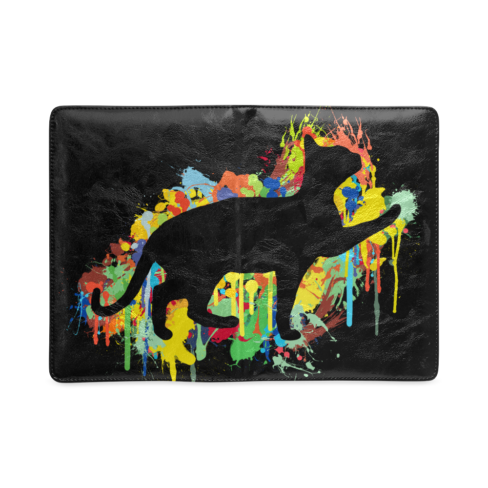 Lovely Cat Colorful Painting Splash Custom NoteBook A5