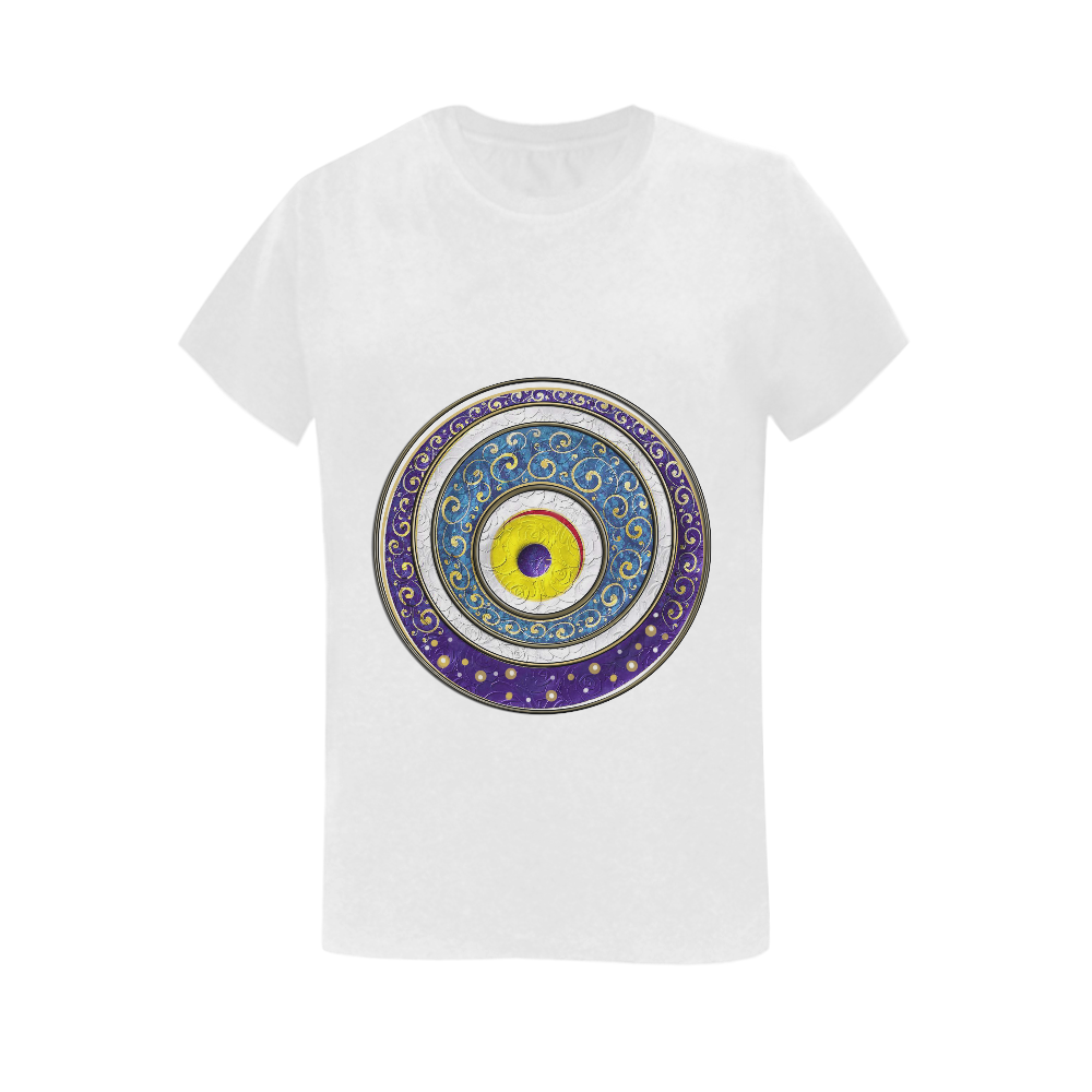 Evil Eye Women's T-Shirt in USA Size (Two Sides Printing)