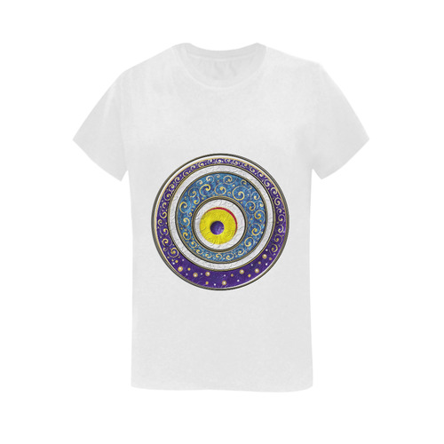 Evil Eye Women's T-Shirt in USA Size (Two Sides Printing)