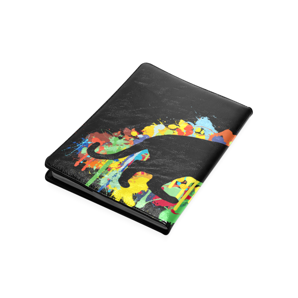Lovely Cat Colorful Painting Splash Custom NoteBook B5