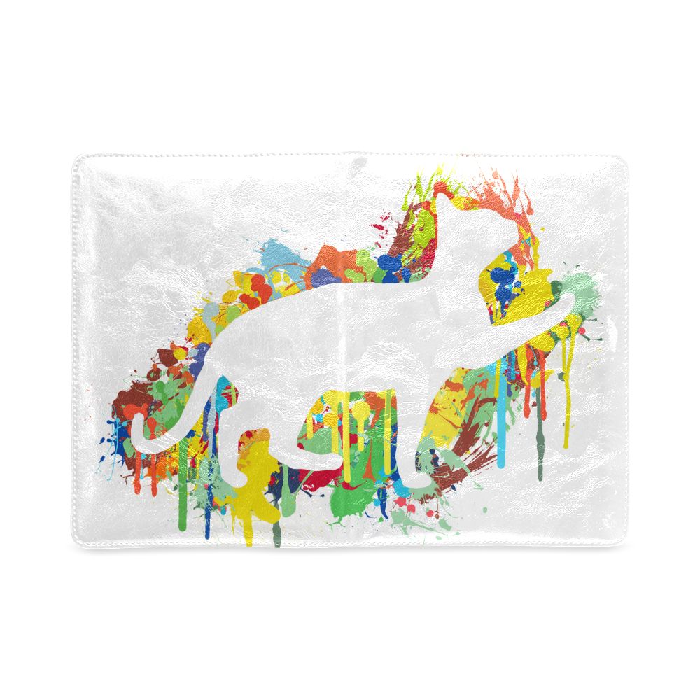 Lovely Cat Colorful Painting Splash Custom NoteBook A5