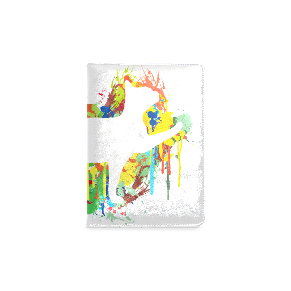 Lovely Cat Colorful Painting Splash Custom NoteBook A5