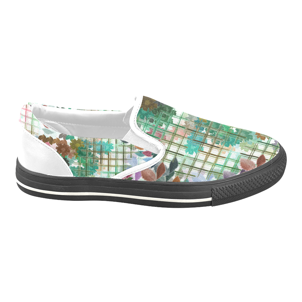 My Secret Garden #1 Day - Jera Nour Women's Unusual Slip-on Canvas Shoes (Model 019)