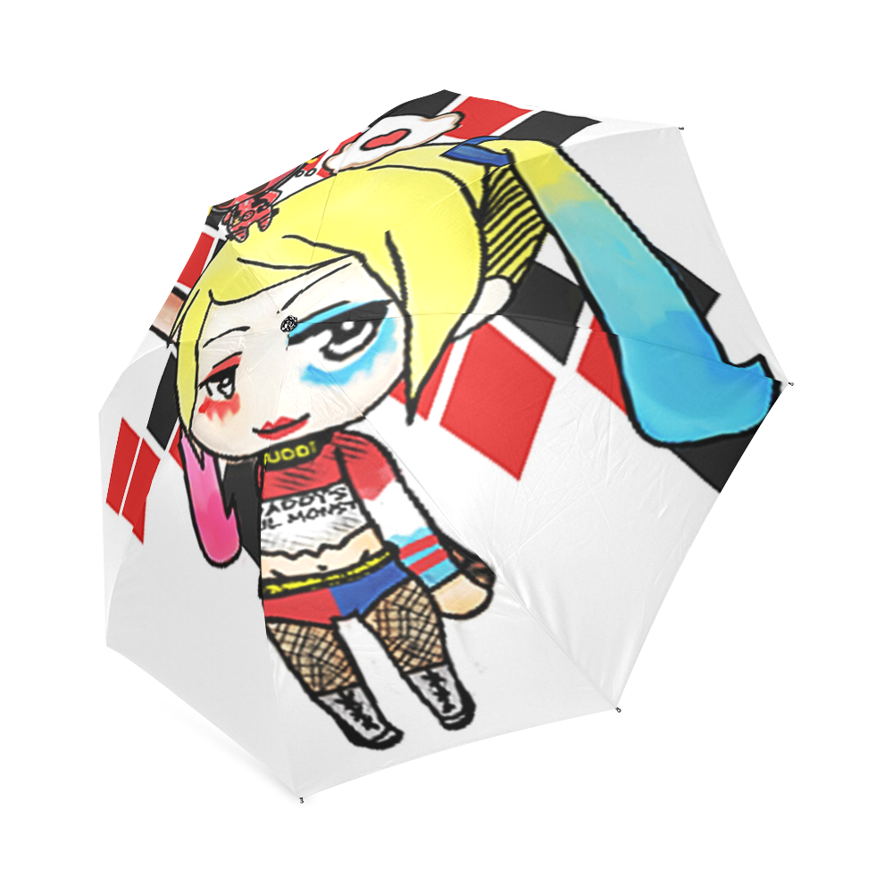 Harley Quinn and deadpool Foldable Umbrella (Model U01)