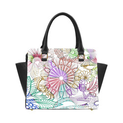 Zentangle Mix 1116B Classic Shoulder Handbag (Model 1653)