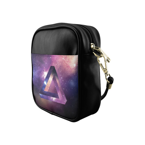 Trendy Purple Space Design Sling Bag (Model 1627)