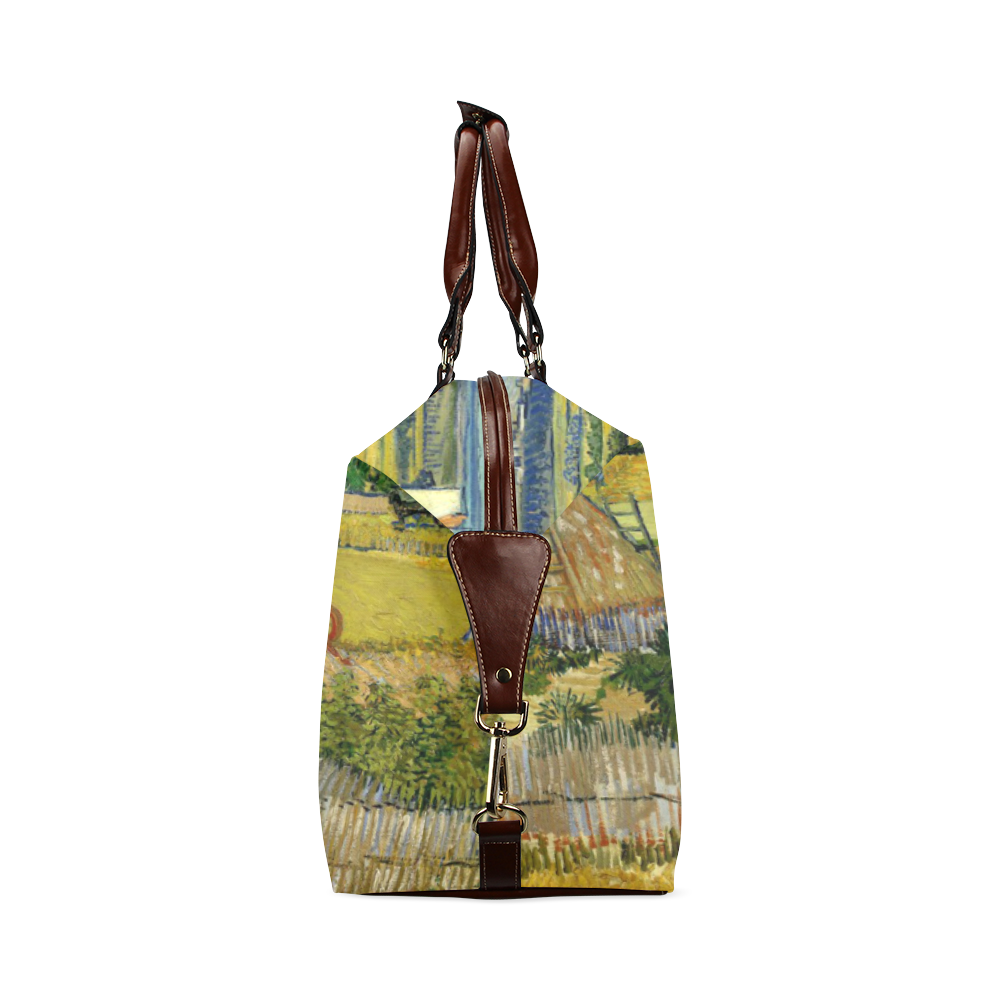 Van Gogh Harvest at La Crau Classic Travel Bag (Model 1643) Remake