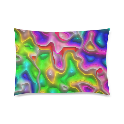 rainbow dance C Custom Zippered Pillow Case 20"x30"(Twin Sides)