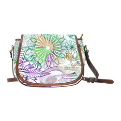 Zentangle Mix 1116C Saddle Bag/Small (Model 1649) Full Customization