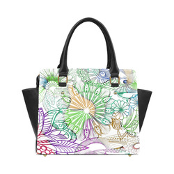 Zentangle Mix 1116C Classic Shoulder Handbag (Model 1653)