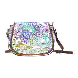 Zentangle Mix 1116A Saddle Bag/Small (Model 1649) Full Customization