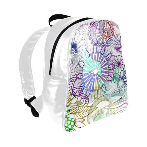 Zentangle Mix 1116A Multi-Pockets Backpack (Model 1636)