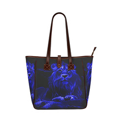 Animal ArtStudio- fiery lion C Classic Tote Bag (Model 1644)