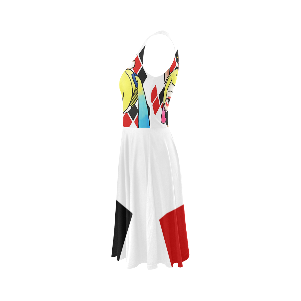 harleyquinn Sleeveless Ice Skater Dress (D19)