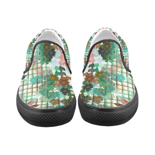 My Secret Garden #1 Day - Jera Nour Women's Unusual Slip-on Canvas Shoes (Model 019)