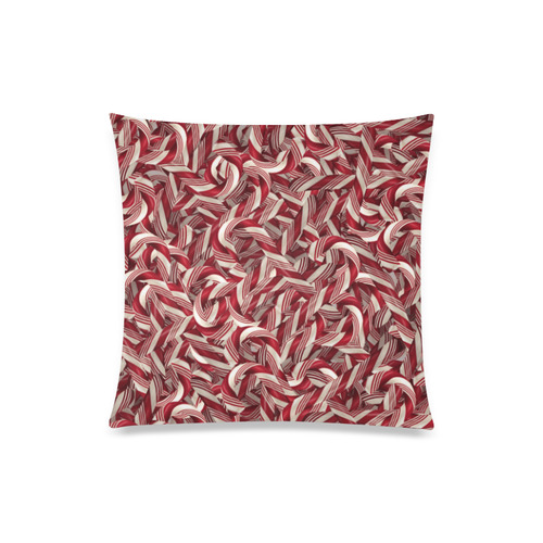 Candy Cane Custom Zippered Pillow Case 20"x20"(One Side)