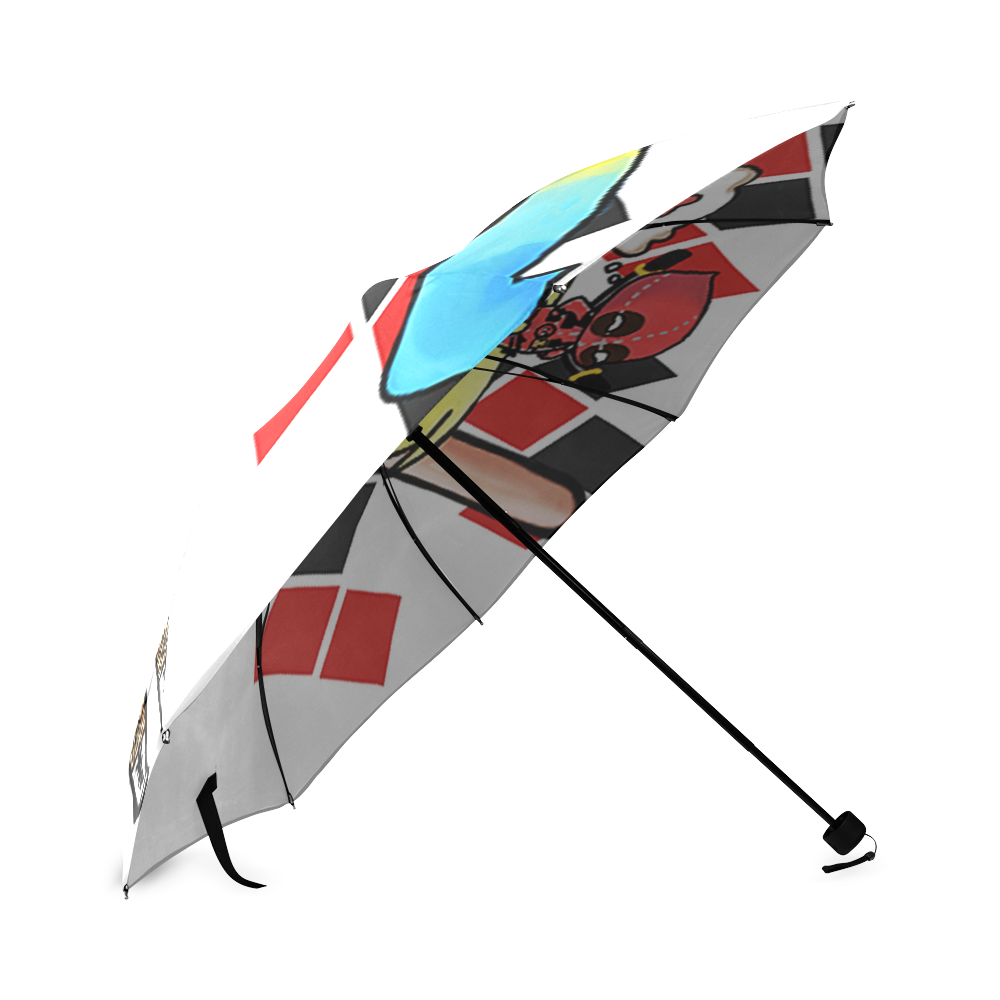 Harley Quinn and deadpool Foldable Umbrella (Model U01)