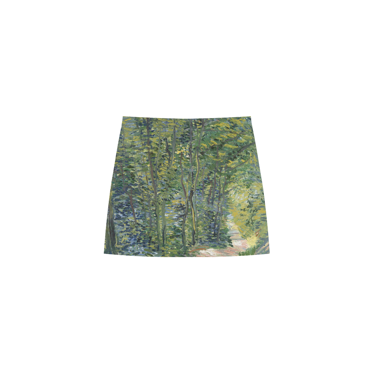 Vincent van Gogh Path in Woods Eos Women's Sleeveless Dress (Model D01)