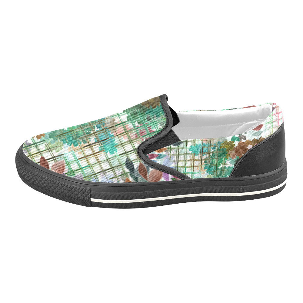 My Secret Garden #1 Day - Jera Nour Women's Unusual Slip-on Canvas Shoes (Model 019)