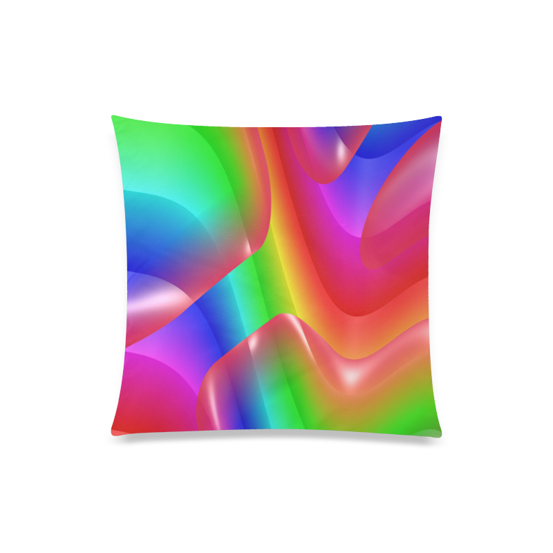 rainbow dance A Custom Zippered Pillow Case 20"x20"(Twin Sides)