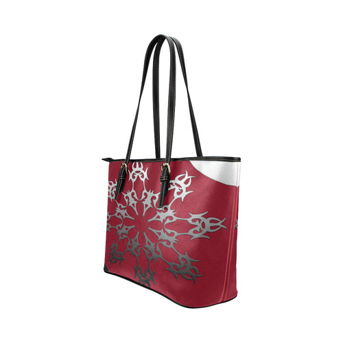 Ethnic Leather Tote Bag/Large (Model 1651)