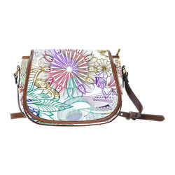 Zentangle Mix 1116B Saddle Bag/Small (Model 1649) Full Customization