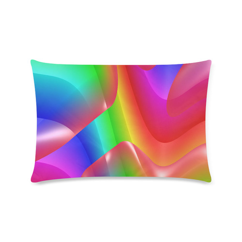 rainbow dance A Custom Zippered Pillow Case 16"x24"(Twin Sides)