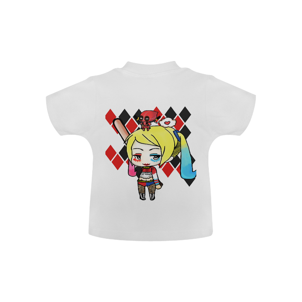 Harley Quinn and Deadpool Baby Classic T-Shirt (Model T30)