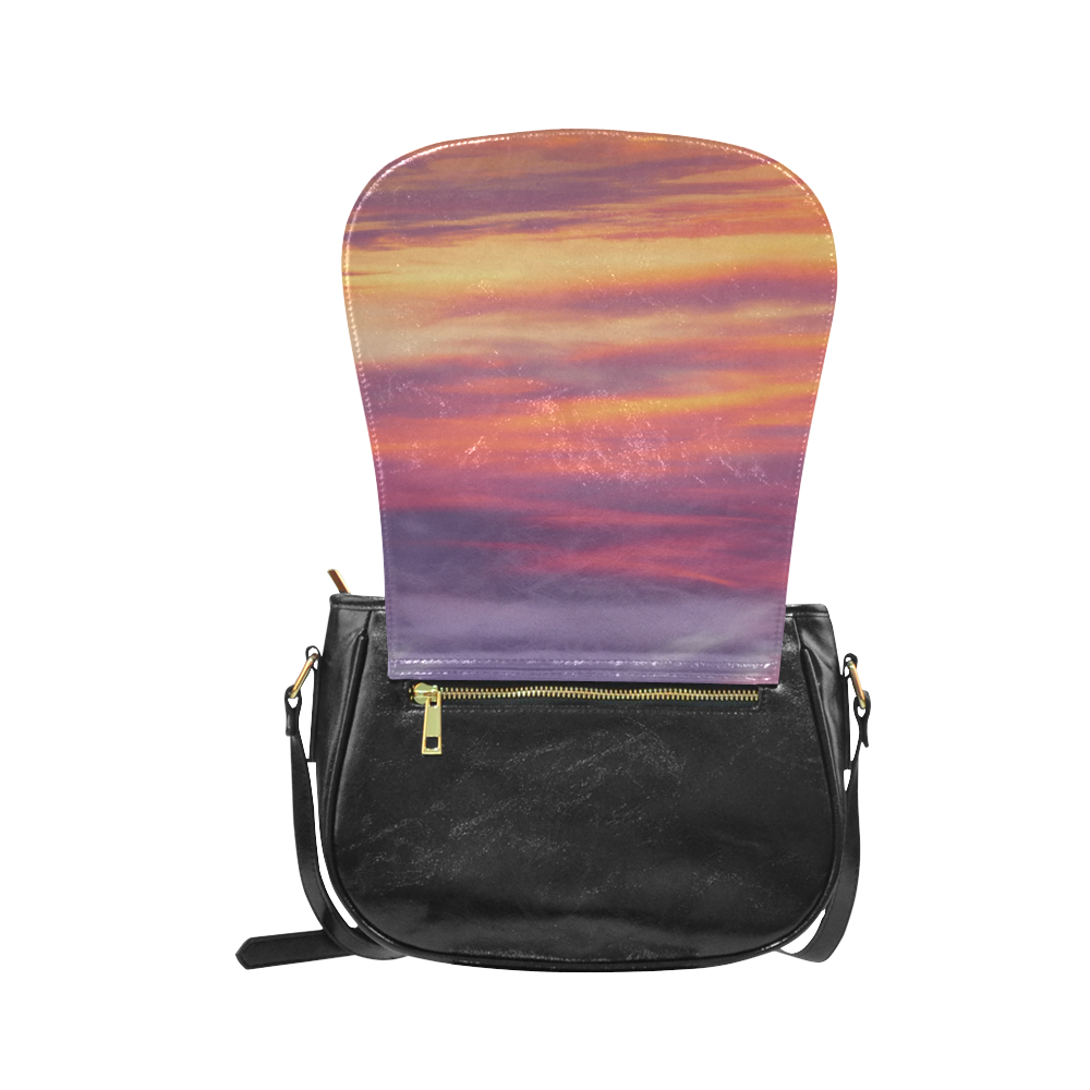Fire in the sky Classic Saddle Bag/Large (Model 1648)