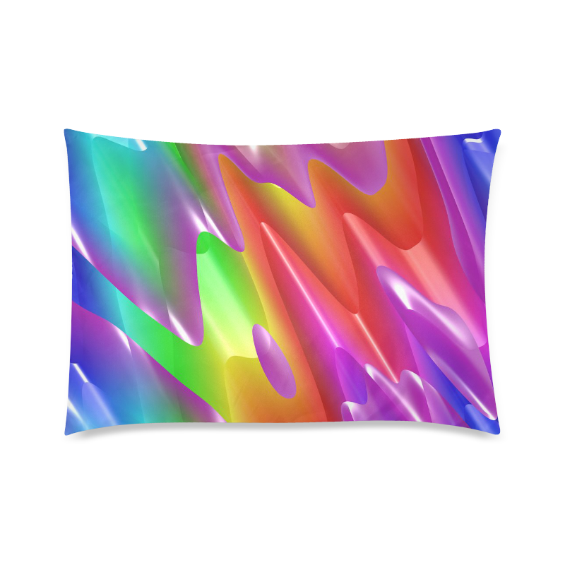 rainbow dance B Custom Zippered Pillow Case 20"x30"(Twin Sides)