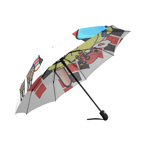Harley Quinn and deadpool Auto-Foldable Umbrella (Model U04)