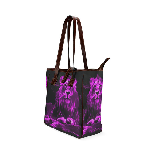 Animal ArtStudio- fiery lion B Classic Tote Bag (Model 1644)