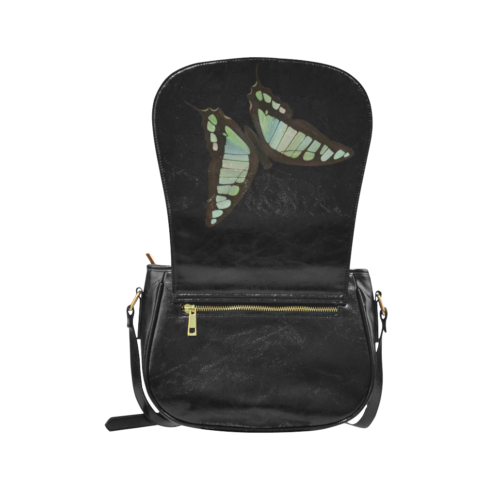 Graphium cloanthus butterflies painting Classic Saddle Bag/Large (Model 1648)