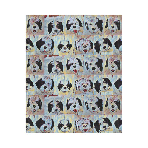 colorwork puppies Duvet Cover 86"x70" ( All-over-print)