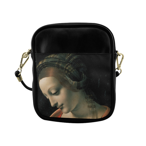 Madonna Litta Leonardo da Vinci Portrait Sling Bag (Model 1627)