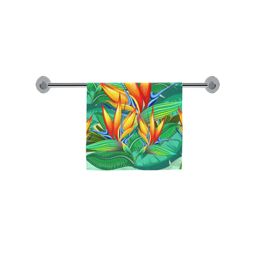 Bird of Paradise Flower Exotic Nature Custom Towel 16"x28"