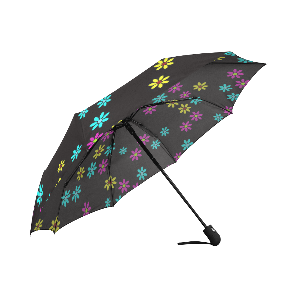 Floral Fabric 2B Auto-Foldable Umbrella (Model U04)