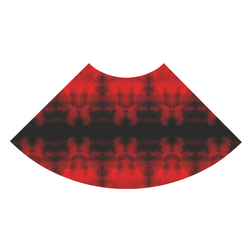 Red Black Gothic Pattern 3/4 Sleeve Sundress (D23)