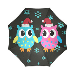 xmas owls_umbrella Foldable Umbrella (Model U01)