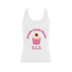 Obsessive Cupcake Disorder Women's Shoulder-Free Tank Top (Model T35)