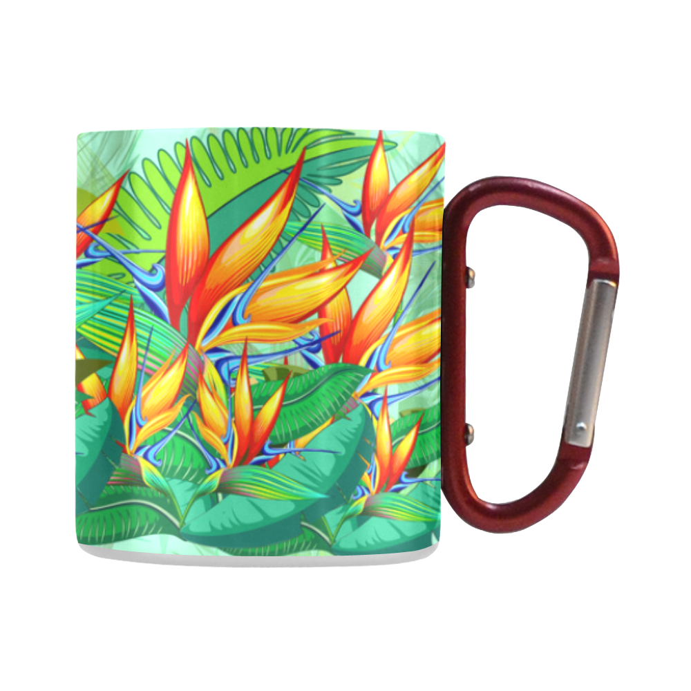 Bird of Paradise Flower Exotic Nature Classic Insulated Mug(10.3OZ)