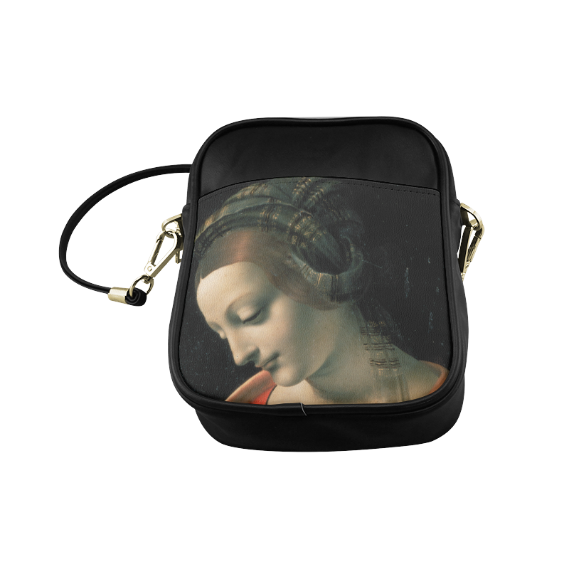 Madonna Litta Leonardo da Vinci Portrait Sling Bag (Model 1627)