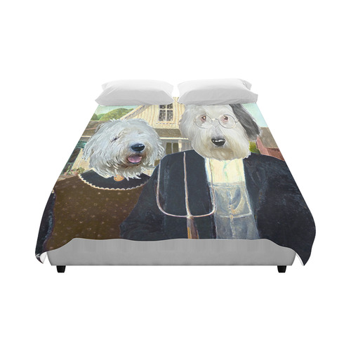 American Gothic Sheepies Duvet Cover 86"x70" ( All-over-print)