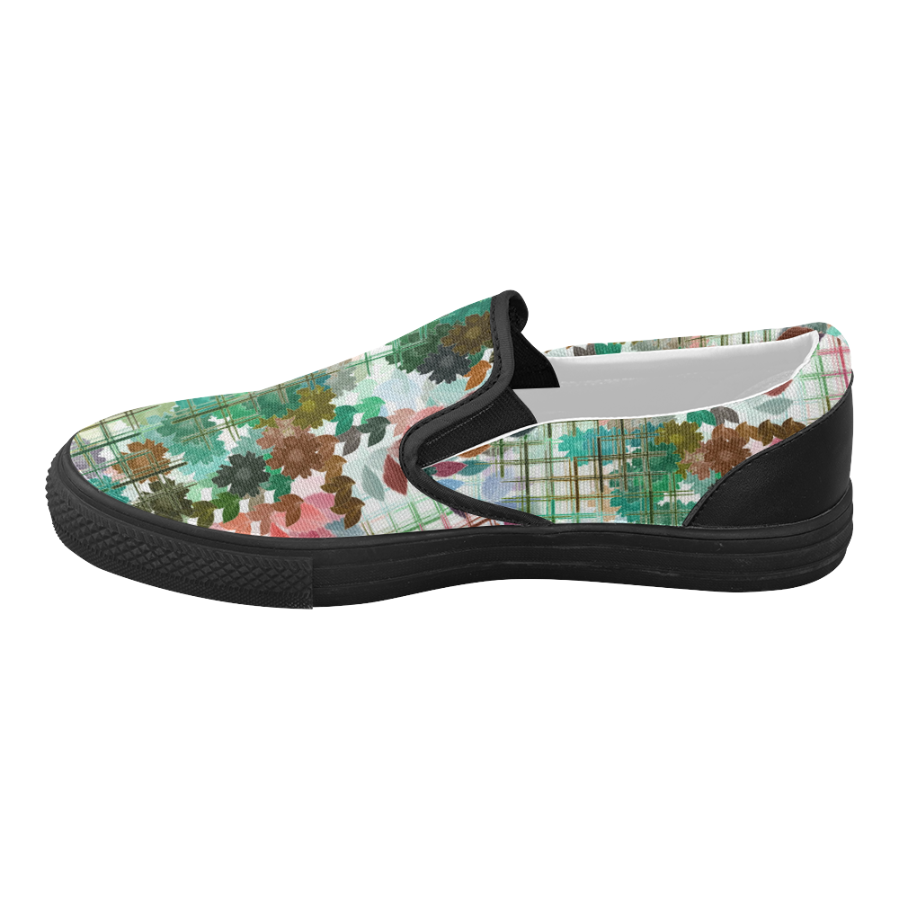 My Secret Garden #1 Day - Jera Nour Women's Slip-on Canvas Shoes (Model 019)